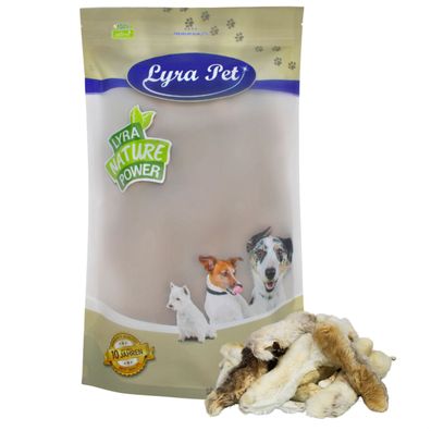 1 - 10 kg Lyra Pet® Kaninchenpfoten mit Fell