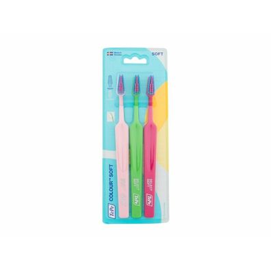 TePe Color Soft Toothbrushes (Navy Blue, Yellow, Azure) 3 pcs