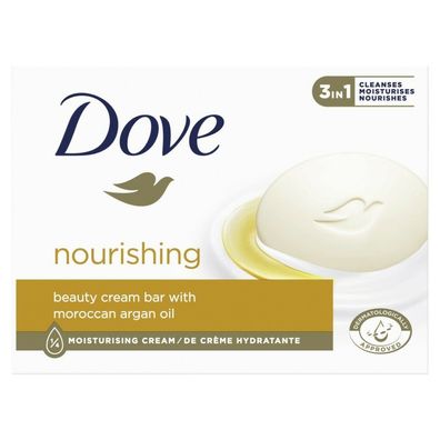 Dove Nourishing 3in1 Bar Seife - Marokkanisches Arganöl 90g