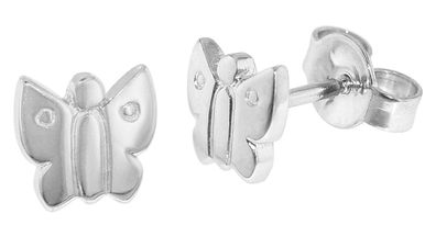 trendor Schmuck Kinder-Ohrringe 925 Silber Schmetterling Ohrstecker 35830