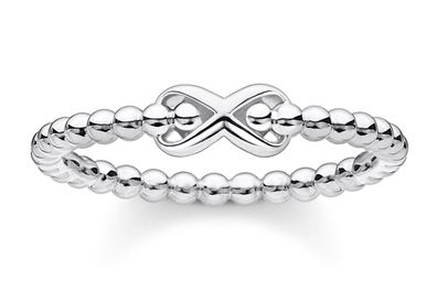 Thomas Sabo Schmuck Silber-Ring für Damen Kugeln mit Unendlichkeitszeichen TR2320-00