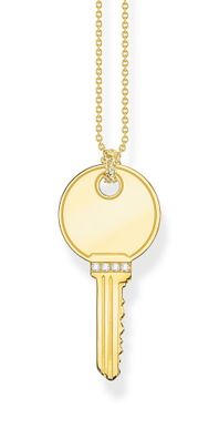 Thomas Sabo Schmuck Damen-Halskette Schlüssel Goldfarben KE2131-414-14-L50v