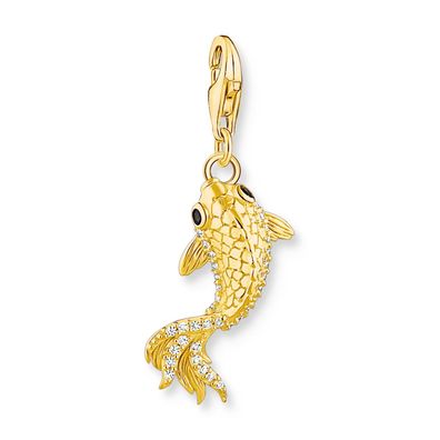 Thomas Sabo Schmuck Charm-Anhänger Koi Goldfarben 1888-414-7