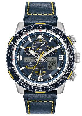 Citizen Eco-Drive Promaster Sky Herren-Funkuhr Blau/Gelb JY8078-01L