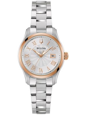 Bulova Damenarmbanduhr Surveyor Stahl/Roségoldfarben 98M136