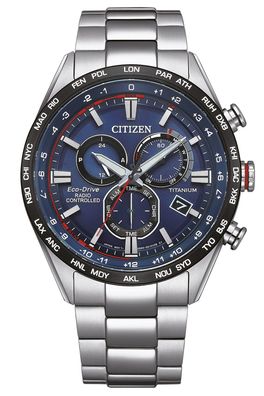 Citizen Eco-Drive Herren-Funkuhr Solar Titan/Blau CB5945-85L