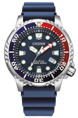 Citizen Promaster Eco-Drive Solar-Taucheruhr für Herren Blau BN0168-06L