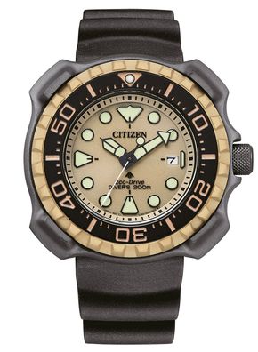 Citizen Promaster Eco-Drive Herren-Taucheruhr Titan/Beige BN0226-10P