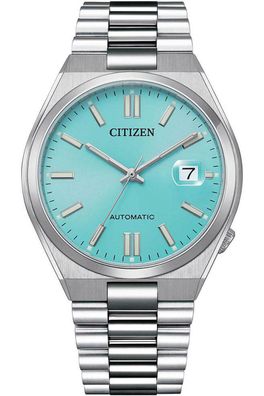 Citizen Herrenuhr Automatik Stahl/Hellblau NJ0151-88M