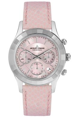 Jacques Lemans Damenuhr Chronograph Rosa 1-2151D