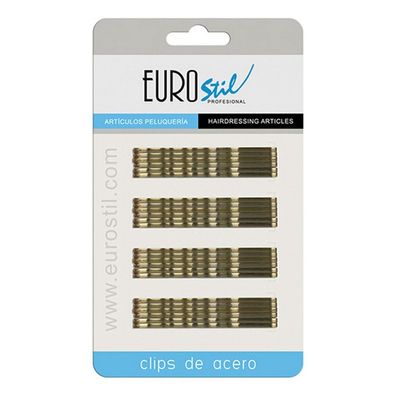 Clips Eurostil 70 mm Bronze Wellpappenanlage (24 pcs)