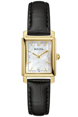 Bulova Damen-Armbanduhr Sutton mit Lederband 97P166