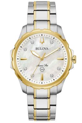 Bulova Damenuhr Quarz Marine Star Zweifarbig 98P227