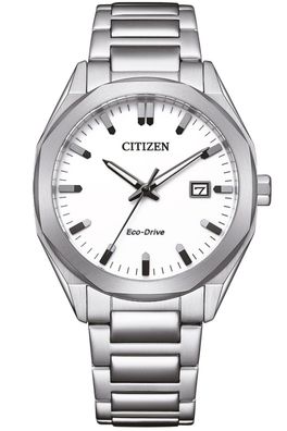 Citizen Eco-Drive Solar Herrenuhr Stahl/Weiß BM7620-83A