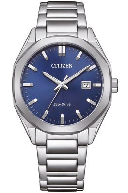 Citizen Eco-Drive Solar Herrenuhr Stahl/Blau BM7620-83L