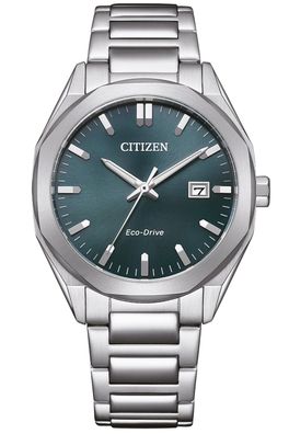 Citizen Herren-Armbanduhr Eco-Drive Solar Stahl/Petrol BM7620-83X