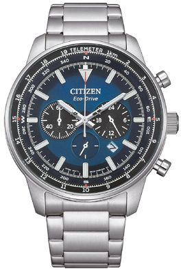 Citizen Eco-Drive Herren-Chronograph Stahl/Blau CA4500-91L