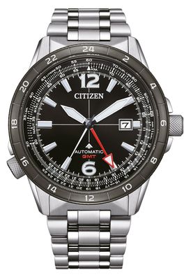 Citizen Promaster Sky Herrenuhr Automatik GMT Stahl/Schwarz NB6046-59E