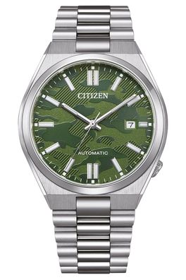 Citizen Herrenuhr Tsuyosa Automatik Stahl/Grün NJ0159-86X