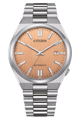 Citizen Herrenuhr Tsuyosa Automatik Stahl/Peach NJ0159-86Z