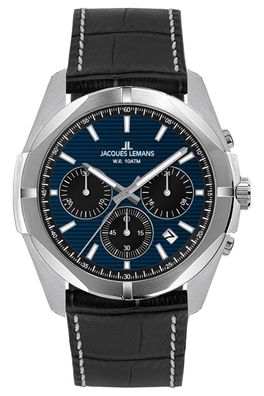 Jacques Lemans Herrenuhr Chronograph Melbourne 10 Bar Wasserdicht 1-2180D