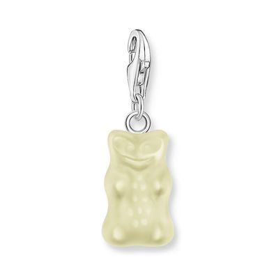 Thomas Sabo Schmuck Charm Goldbären-Anhänger in Weiß 2187-017-14