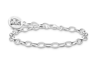 Thomas Sabo Schmuck Charm-Armband mit Goldbären Logo-Ring Silber X0291-001-21