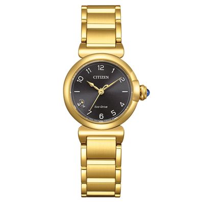 Citizen Eco-Drive Solar Damen-Armbanduhr Goldfarben/Grau EM1132-88H