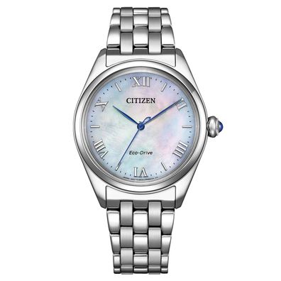 Citizen Eco-Drive Solar Damenuhr Perlmuttfarben EM1140-80D