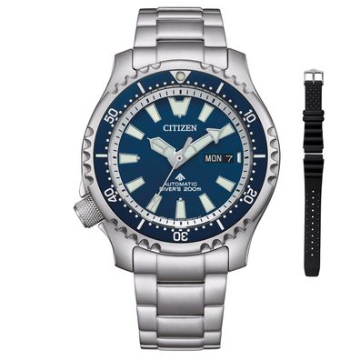 Citizen Promaster Marine Herrenuhr für Taucher 2 Bänder Blau LE NY0161-63LE