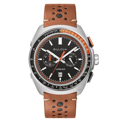 Bulova Herrenuhr Chronograph Racer Braun/Schwarz 98B427