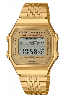 Casio Vintage Iconic Digitaluhr Bluetooth Goldfarben ABL-100WEG-9AEF