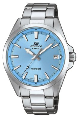 Casio Edifice Herrenuhr Stahl/Hellblau EFV-100D-2BVUEF