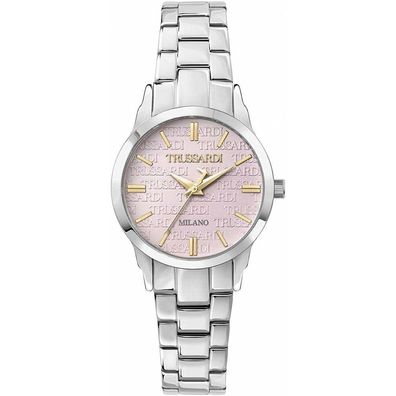 Trussardi Damen Uhr, T-Bent Kollektion, Nur Zeitanzeige, Edelstahl