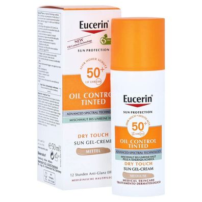 Sun Oil Control Tinted SPF 50+ (Sun Gel-Cream) 50ml - Shade: Medium