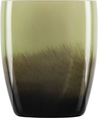 Zwiesel 2 Stück a 1 KAR VASE KLEIN SHADOW 140 OLIVE 121580 + Geschenk handmade