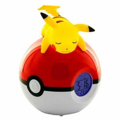 Pokemon Pikachu Pokeball Lampe Wecker