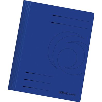 herlitz Schnellhefter easy orga, Manilakarton, dunkelblau