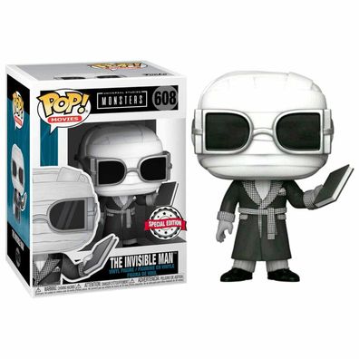 POP-Figur Universal Monsters Invisible Man Schwarz und Weiß Exklusiv