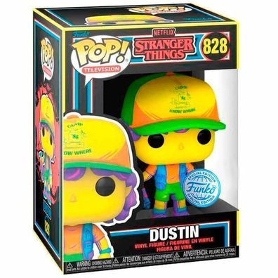 POP-Figur Stranger Things Dustin in Beef Black Light Exklusiv