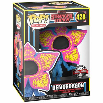 POP Figur Stranger Things Open Face Demogorgon Black Light Exklusiv