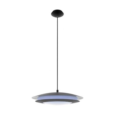 EGLO Connect MONEVA-C LED RGB Hängelampe 485mm rund schwarz App Steuerbar