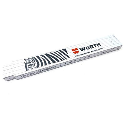 Würth Zebra Gliedermaßstab 2m Glasfaserverstärkt Zollstock Metermaß 071564605