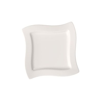 Villeroy & Boch NewWave Frühstücksteller Quadrat Premium Porcelain weiß 1025252647