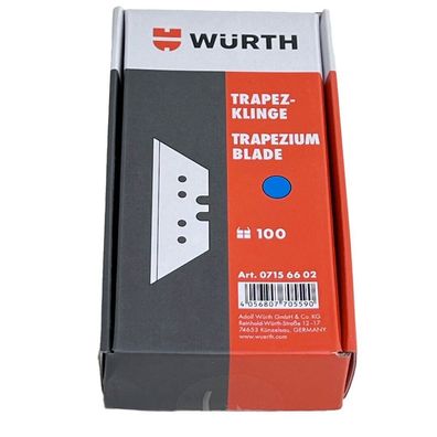 100x Würth Trapezklingen zu je 10 Stück im Spender Ersatzklingen 07156602