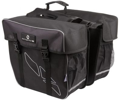 Amsterdam Doppeltasche 30L Schwarz / Grau