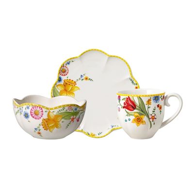 Villeroy & Boch Spring Awakening Frühstücks-Set für 2, 6tlg. Premium Porcelain