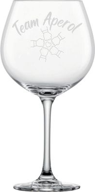 Schott Zwiesel XXL Cocktailglas 814ml mit Gravur Team Aperol - witzige Geschenkid