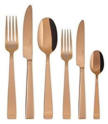 Sambonet Flat Edelstahl/PVD Kupfer Besteck 36tlg. Vh. S0015-S00018-62712C83