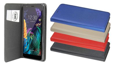 cofi1453® Buch Tasche "Smart" kompatibel mit LG K30 (2019) Handy Hülle Etui Brieft